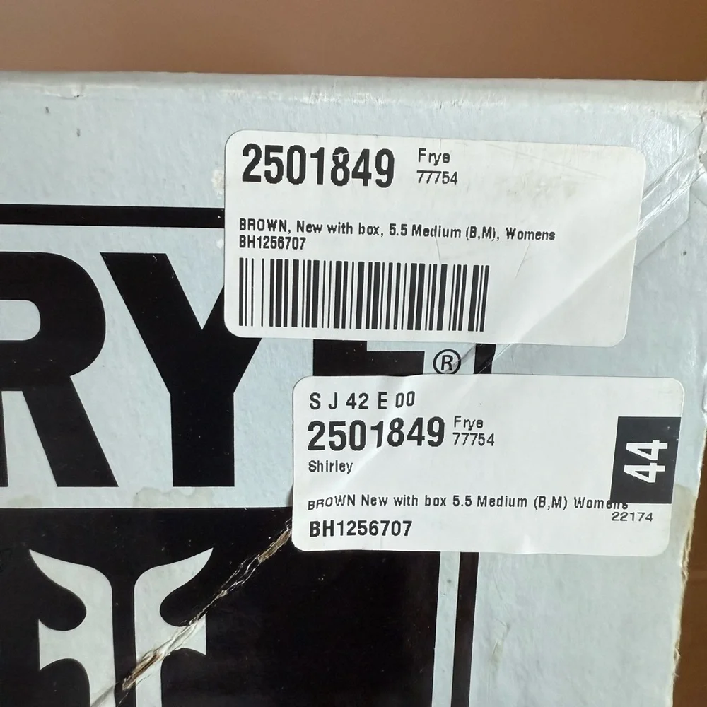 Frye Dark Brown Leather Shirley Riding Plate Boots